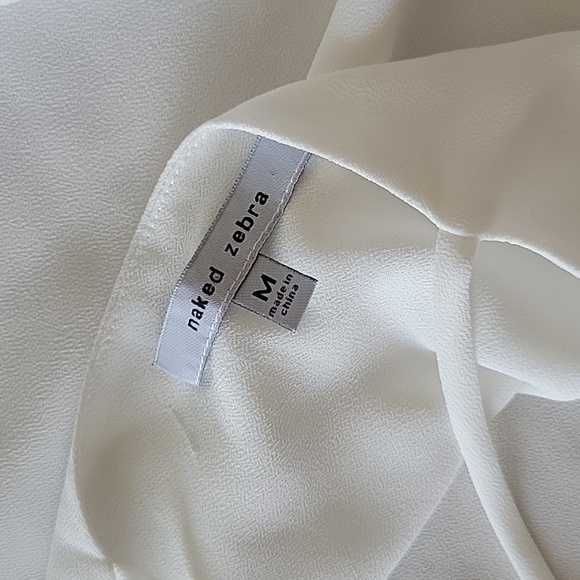 NAKED ZEBRA White Camisole M - Picture 4 of 5